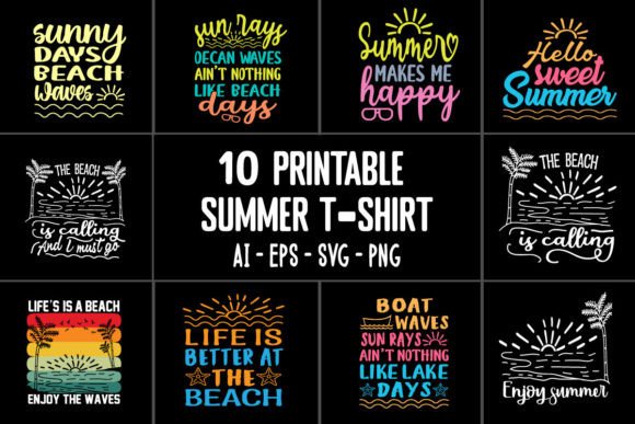 Best Summer Typography SVG T-shirt 2022 Graphics Review