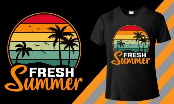 Fresh Summer Graphics for T-Shirt Designs