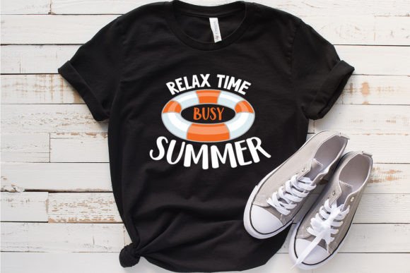 Relax Time Busy Summer Graphics for T-Shirt Designs