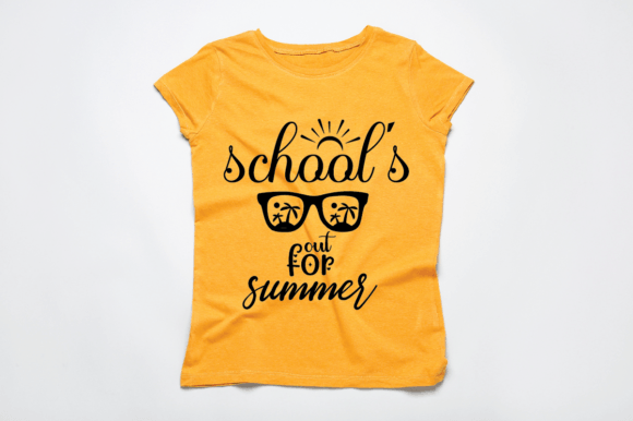 School's Out for Summer SVG: Graphics & T-Shirt Designs
