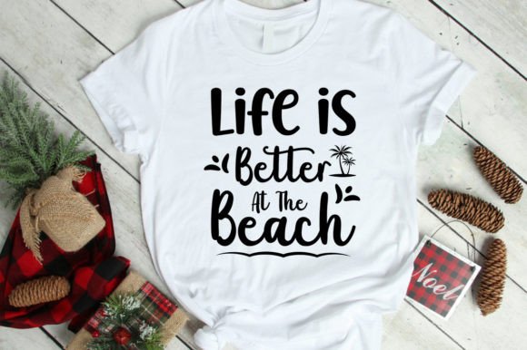 Summer Beach SVG T-shirt Design: Graphics Review