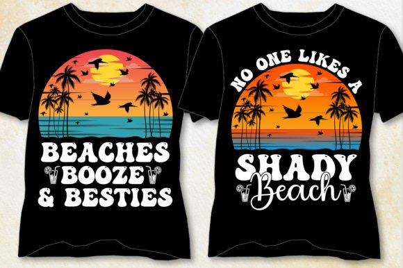 Summer Beach T-Shirt Design Graphics Review
