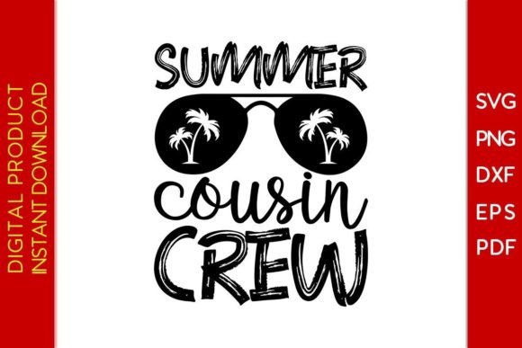 Summer Cousin Crew SVG: Graphics & T-Shirt Designs