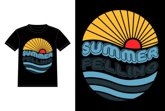 Summer Feeling Vintage Vibes: Graphics & T-Shirt Designs