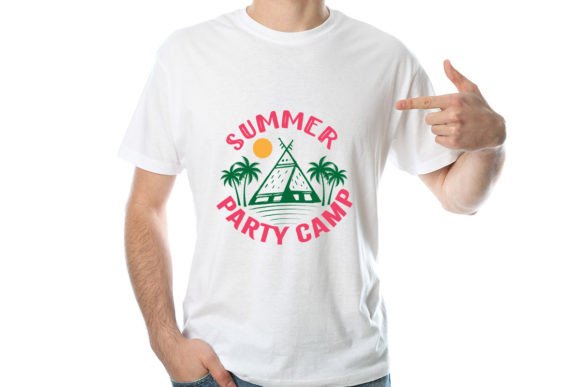 Summer Party Camp Graphics for T-Shirt Designs