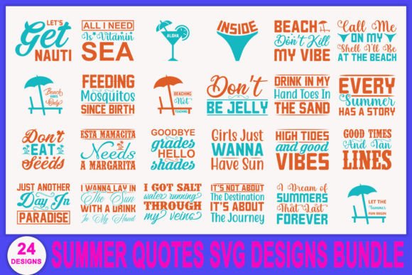Summer Quotes T-Shirt Bundle Graphics & Designs Review