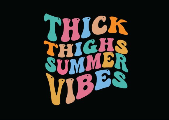 Summer Retro Wavy SVG Graphics for T-Shirt Designs
