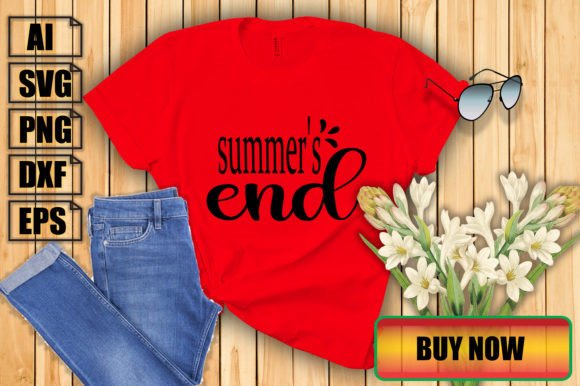 Summer's End Graphics for Seasonal T-Shirt Designs