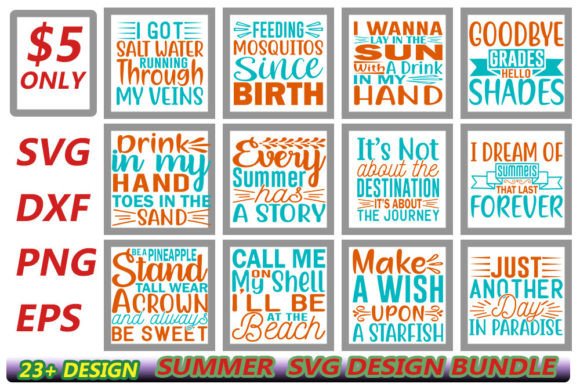 Summer Svg Quotes Designs Bundle Review