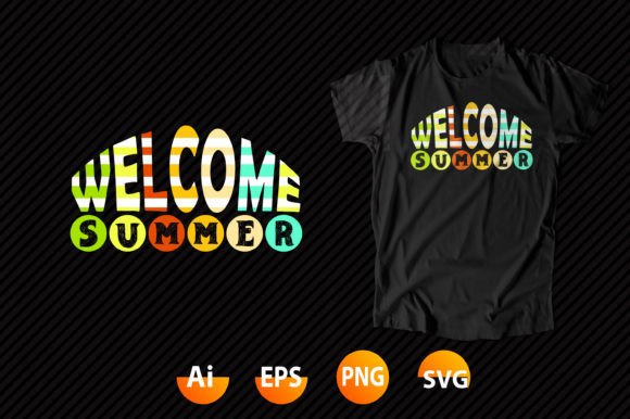 Summer T-shirt Design 52: Graphics for Editorial Use
