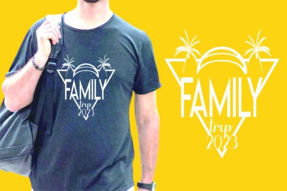 Summer T-Shirt Design Graphics for Family Trip Branding