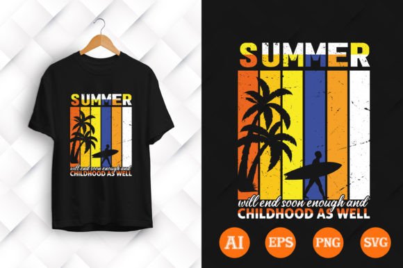 Summer Will End: Graphics for T-Shirt Designs