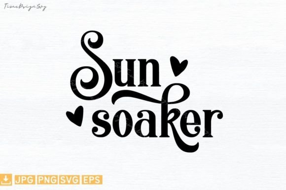 Sun Soaker Summer Graphics for T-Shirt Designs